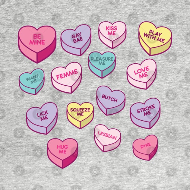 Lesbian Candy Hearts by Hixon House